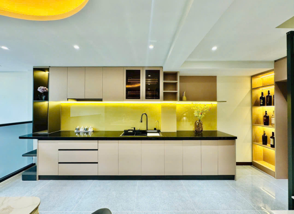 Thiết Kế Nội Thất Phòng Bếp Nhà Chị Lan – Không Gian Hiện Đại, Tối Giản Và Đầy Cảm Hứng 